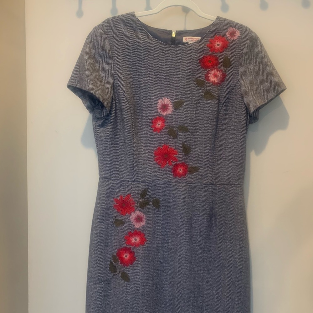 NWT Brooks Brothers embroidered dress